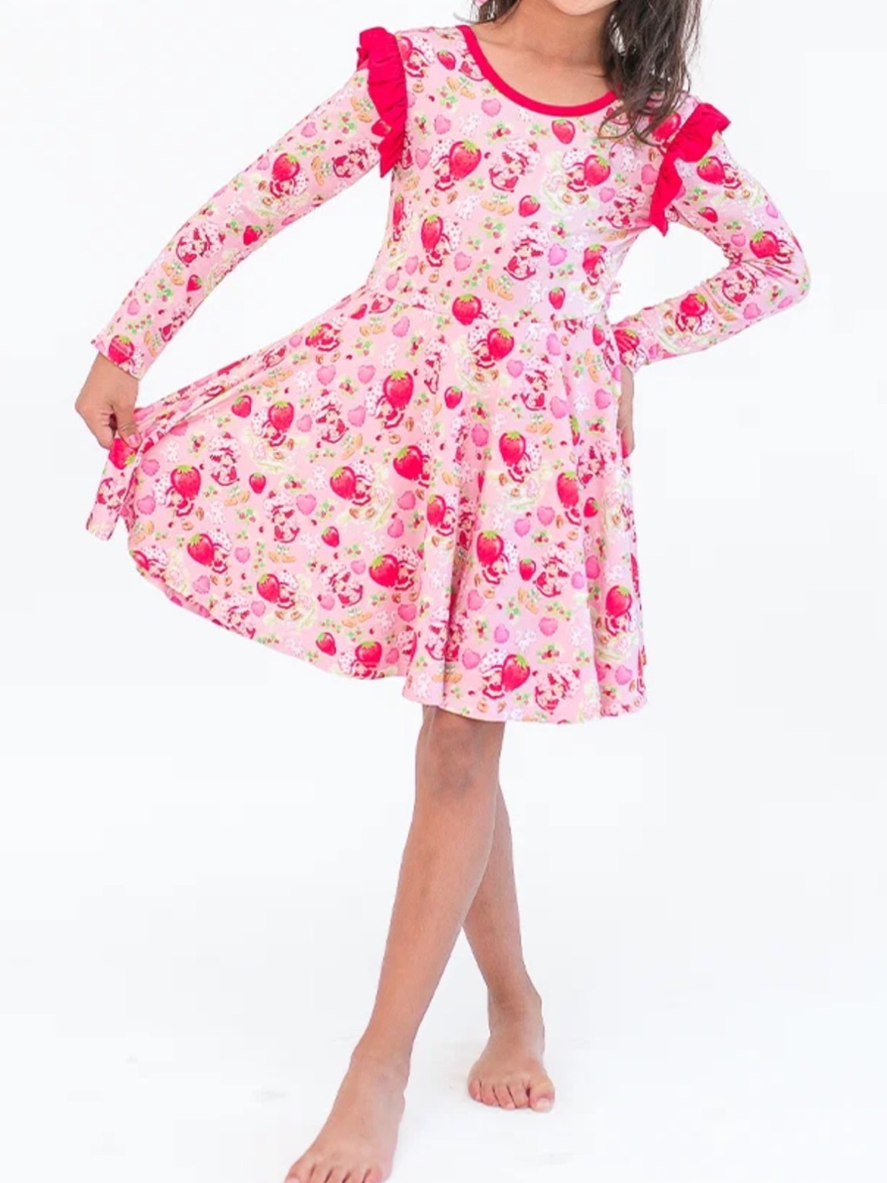 Strawberry Shortcake X Sweet Peas Twirl Dress